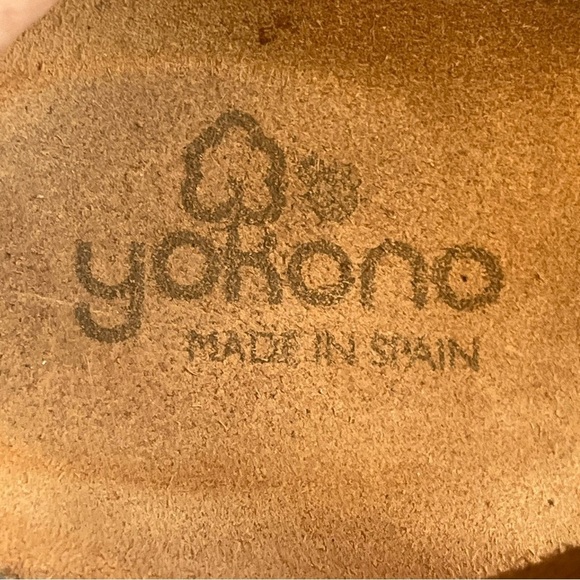 Yokono Brown Leather Women's Sandals Made in Spain Size 7.5 Rubber Sole - Picture 6 of 13